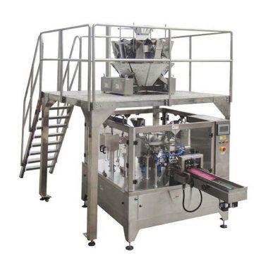 avtomatik rotary ərzaq qablaşdırma maşın fermuar çantası