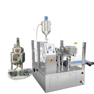 Maye və pasta üçün pistion doldurucu ilə avtomatik əvvəlcədən hazırlanmış çanta doldurma möhürü qablaşdırması