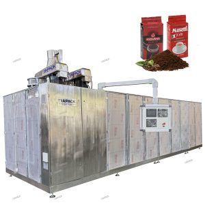 Doldurma qablaşdırma maşını formalaşdıran avtomatik iki kameralı kərpic vakuum torbası