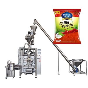 VFFS Bagger Packer və Çilli Qida pudra üçün Auger Filler ilə qablaşdırma maşın