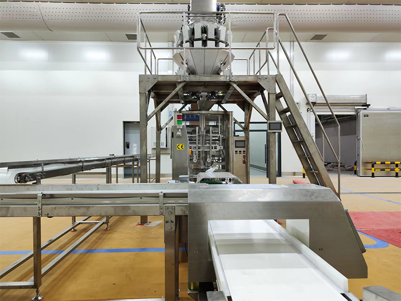 dondurulmuş qida üçün avtomatik qablaşdırma maşını.6