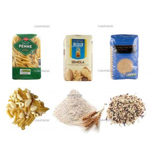 Taxıllar üçün doldurma etiketli qablaşdırma formalaşdıran avtomatik düz dibli çanta